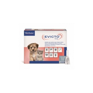 Evicto 15 mg - Antiparazitar extern si intern pentru caini si pisici (sub 2.5kg) 1 Pipeta