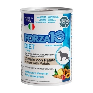 FORZA 10 HORSE AND POTATO DOG 400 GR CV – Hrana umeda monoproteica cu carne de cal si cartofi pentru caini, 400g