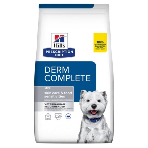 Hill's PD Derm Complete Mini – Hrana cu proteina din ou pentru caini adulti de talie mica cu sensibilitati cutanate