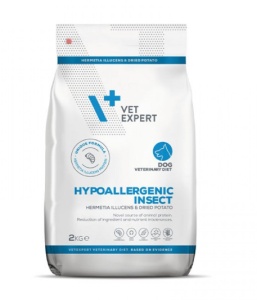 Hypoallergenic Insect – Hrana dietetica pentru caini cu intolerante alimentare
