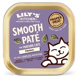 Lily’s Kitchen Cat Smooth Chicken Pate – Hrana Umeda Fara Cereale cu pui pentru Pisici Mature, 85 g