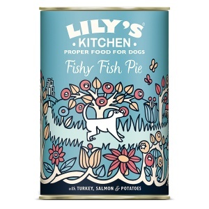 Lily's Kitchen For Dogs Fish Pie –Hrana umeda completa cu somon si curcan pentru caini, 400g