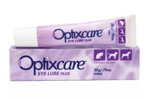Optixcare Eye lube plus gel - Gel oftalmic pentru ochi uscati la caini, pisici si cabaline, 20g