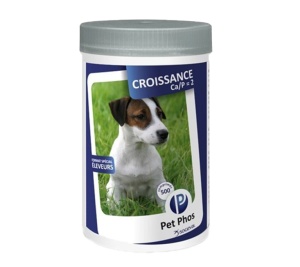 Pet Phos Croissance CA/P2 - Supliment pentru cresterea cateilor si catelele in lactatie, 500 Comprimate