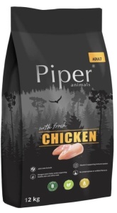 Piper - Hrana uscata cu pui, condroitina si glucozamina pentru caini adulti, 12kg
