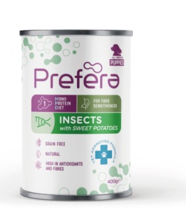 Prefera MPD Puppies- Hrana umeda cu insecte special formulata pentru puii de caine, 400gr