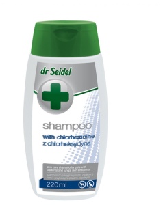 Sampon antiseptic cu Clorhexidina 3% – pentru caini cu afectiuni dermatologice