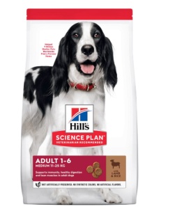 SP CANINE ADULT MED L&R - Hrana uscata cu miel pentru caini adulti (1–6 ani)