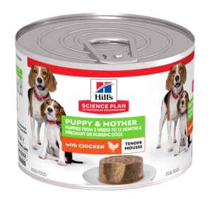 SP CANINE PUPPY&MOTHER MOUSSE CHK 200 G - Hrana umeda cu pui de tip mousse pentru catei si catelele gestante sau lactante