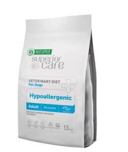 Superior Care Veterinary Diet Hypoallergenic Adult All Breeds cu Insecte - Hrana uscata dietetica super premium destinata cainilor adulti din toate rasele predispusi la alergii alimentare