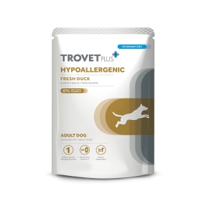 TrovetPlus Hypoallergenic Duck 300 gr – Hrana umeda cu rata pentru diete de excludere la caini