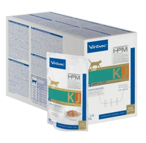 Virbac Cat Kidney & Joint KJ2 12 x 85g- Hrana umeda pentru pisici cu probleme renale și articulare 12 Plicuri x 85g