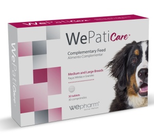 WePatiCare - Supliment pentru suport hepatic pentru caini de talie medie si mare, 30 Comprimate
