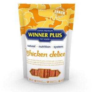Winner Plus Chicken Delice - Recompensa naturala din carne de pui pentru caini