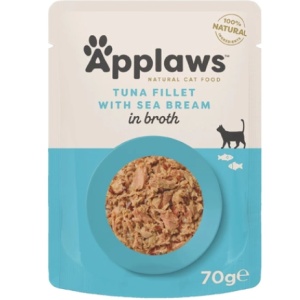 Applaws Cat Adult – File Ton si Dorada, hrana umeda complementara pentru pisici adulte, 70g