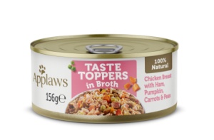 Applaws Dog Adult – Pui cu Sunca si Legume in Supa, hrana umeda complementara, 156g