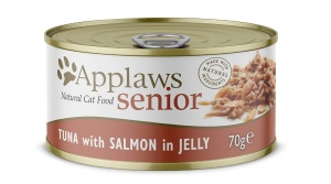 Applaws Pisica Senior – Ton si Somon, hrana umeda complementara, 70g