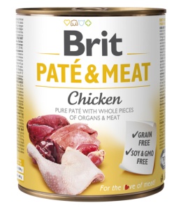 Brit Pate and Meat Chicken - Hrana umeda pentru caini cu pui - Img 2