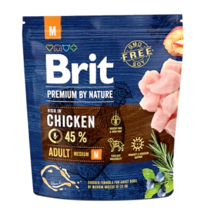 Brit Premium by Nature Adult M - Hrana uscata pentru caini adulti de talie medie cu pui