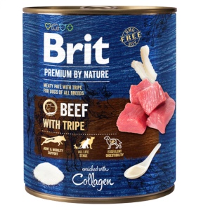 Brit Premium by Nature Beef with Tripes - Hrana completa umeda cu vita sub forma de pate fin - Img 2