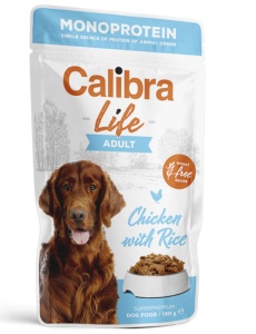 Calibra Dog Life Pouch Adult Chicken - Hrana umeda monoproteica cu pui pentru caini adulti, 150 g