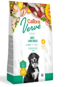 Calibra Dog Verve GF Adult Large Chicken & Duck - Hrana uscata cu pui si rata pentru caini adulti de talie mare