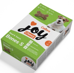 Calibra Joy Dog Chewy Beef & Yucca Bones Small - Recompensa complementara pentru caini, 1 kg