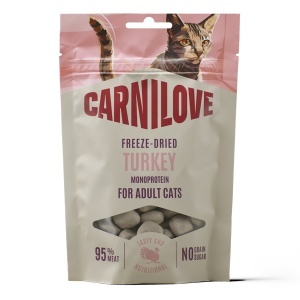 Carnilove Cat Freeze-Dried Turkey – Recompense liofilizate cu carne de curcan, 40 g