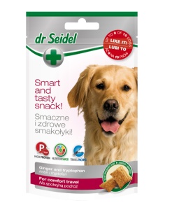 Dr Seidel Snack Travel – Gustari cu Ghimbir si Triptofan pentru confort in timpul calatoriilor la caini