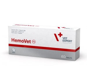 HemoVet - Supliment cu fier hemic pentru sustinerea tratamentului anemiei 60 Comprimate