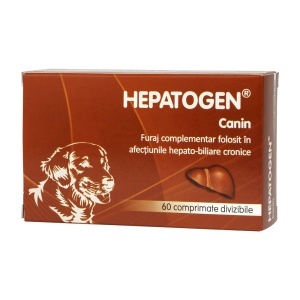 Hepatogen Canin 100 mg – Supliment hepatoprotector pentru caini si pisici, 60 comprimate