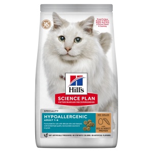 Hill's Science Plan Hypoallergenic Adult – Hrană uscată pentru pisici adulte, cu ou și proteine din insecte 1.5kg