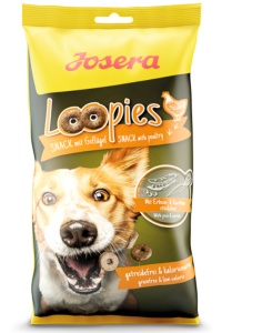 Josera Loopies with Poultry - Recompense crocante pentru caini, 11 Pachete x 150 g