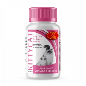 Kittycat 100 tab / 100 g - Supliment nutritional destinat pisicilor, formulat pentru sanatatea pielii si a blanii