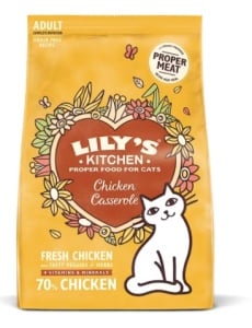 Lily's Kitchen Adult Chicken Casserole – Hrană uscată cu pui pentru pisici, 800 g