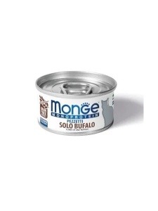 Monge Frayed Monoprotein Buffalo 80gr - Hrana umeda tip fulgi cu bicol pentru pisici