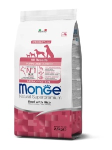 Monge Super Premium Puppy Beef & Rice - Hrana uscata completa cu vita si orez pentru cainii de pana la 12 luni - Img 2