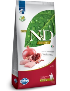 N&D Prime Cat Kitten Pui si Rodie – Hrana uscata cu pui pentru pisici junior, 10kg - Img 1