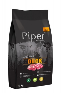 Piper - Hrana uscata cu rata pentru caini adulti, 12 kg