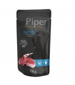 Piper Platinum Pure – Hrana umeda monoproteica cu miel pentru caini adulti, 150g