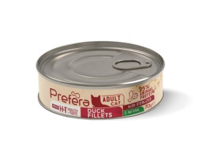 Prefera Pro H&T Adult- Hrana complementara tip fileuri de rata pentru pisici adulte, 70gr