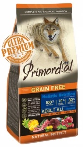 Primordial Grain-Free Holistic Dog Adult Tuna&Lamb - Hrana uscata completa ultra premiumcu ton si miel destinata cainilor adulti de toate rasele