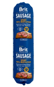 Salam Brit Sport Beef & Fish - Recompensa tip salam cu peste si vita, 800g