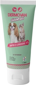 Sampon Dermovan cu clorhexidina 4% – Sampon dermatologic pentru caini si pisici, 250 ml