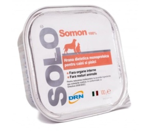Solo Hrana Umedă monoproteica cu somon 100g