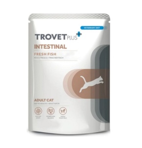 TrovetPlus Adult CAT Intestinal - Hrana dietetica umeda cu peste hidrolizat pentru intolerante alimentare si afectiuni gastrointestinale 85 g