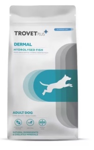 TrovetPlus Adult Dog Dermal -Hrana dietetica cu peste hidrolizat pentru sanatatea pielii si intolerante alimentare 3 kg
