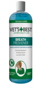 Vet's Best Water Additive pentru Caini – Solutie pentru improspatarea respiratiei, 500 ml