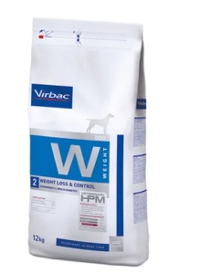 12kg Virbac HPM W2 Dog Weight Loss+Control - Dieta Veterinara Dog Weight Control