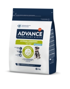 Advance Veterinary Diets Dog Hypoallergenic & Gastroenteric Mini – Hrana uscata dietetica cu soia pentru alergii alimentare si afectiuni gastrointestinale pentru caini de talie mica